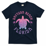 Daytona Beach Florida Sea Turtle Summer Vacation T-Shirt - Navy