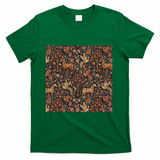 Dark Botanical Horse Garden - Green