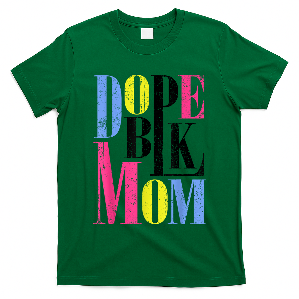 Dope Black History Month African American Mothers Day Retro Girl T-Shirt