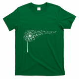 Dandelion Blowing Music Notes Cute Christmas Gift Great Gift T-Shirt - Irish Green