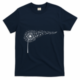 Dandelion Blowing Music Notes Cute Christmas Gift Great Gift T-Shirt - Navy Blue