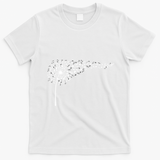 Dandelion Blowing Music Notes Cute Christmas Gift Great Gift T-Shirt - White
