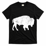 Distressed Buffalo Retro Bison Animal Lover T-Shirt