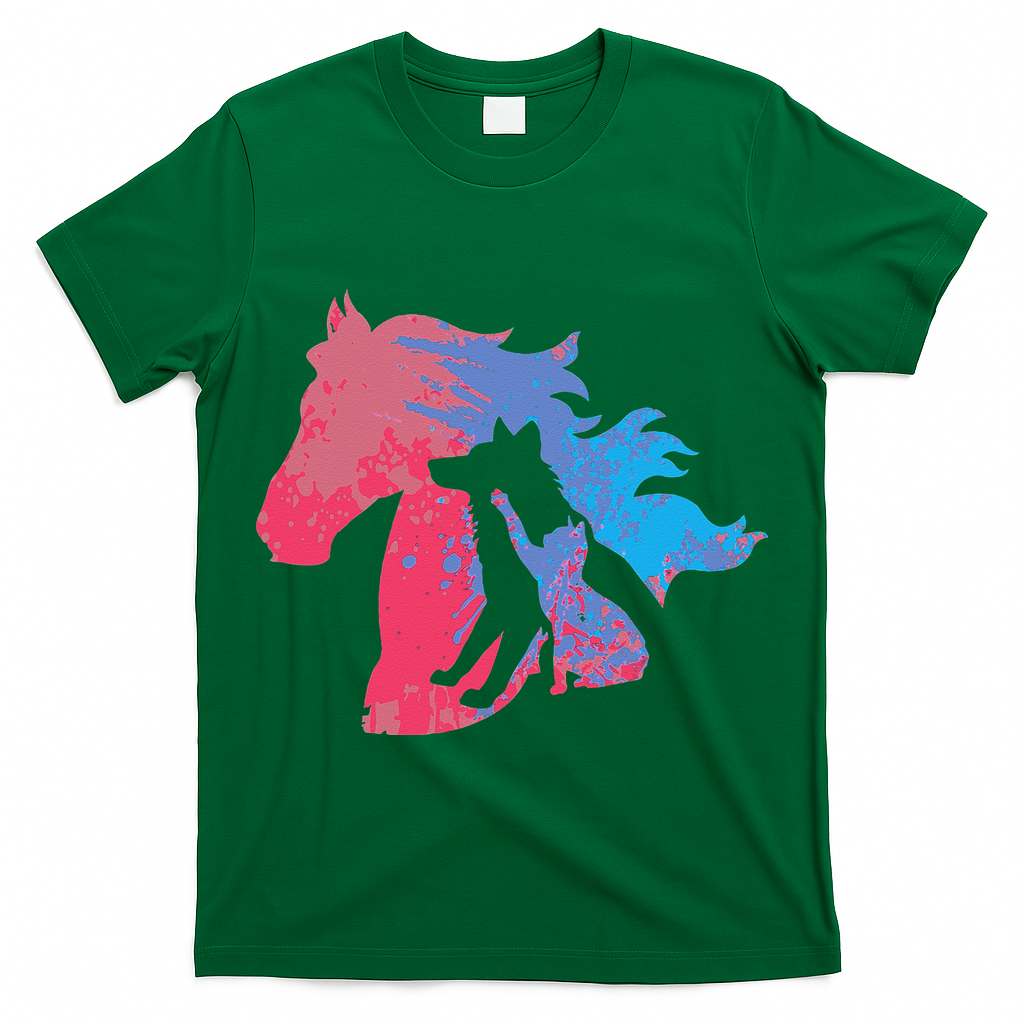 Dogs Cats And Horses Pets Design For Animal Protection T-Shirt