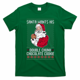 Double Chunk Chocolate Cookie Ugly T-Shirt - Irish Green