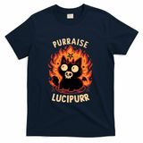 Demon Cat Lucipurr - Funny Gothic Kitten - Navy