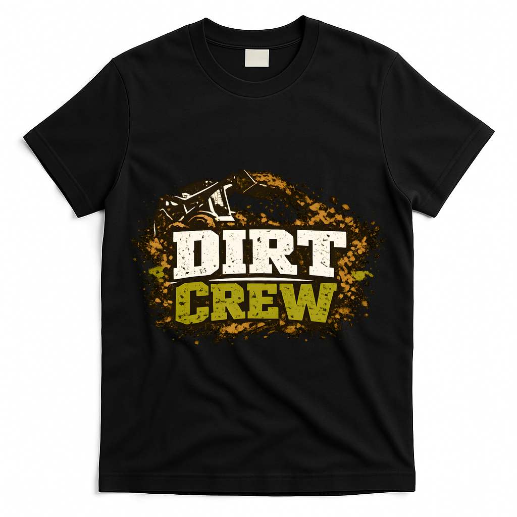 Dirt Crew Lawncare Landscape Business Logo T-Shirt