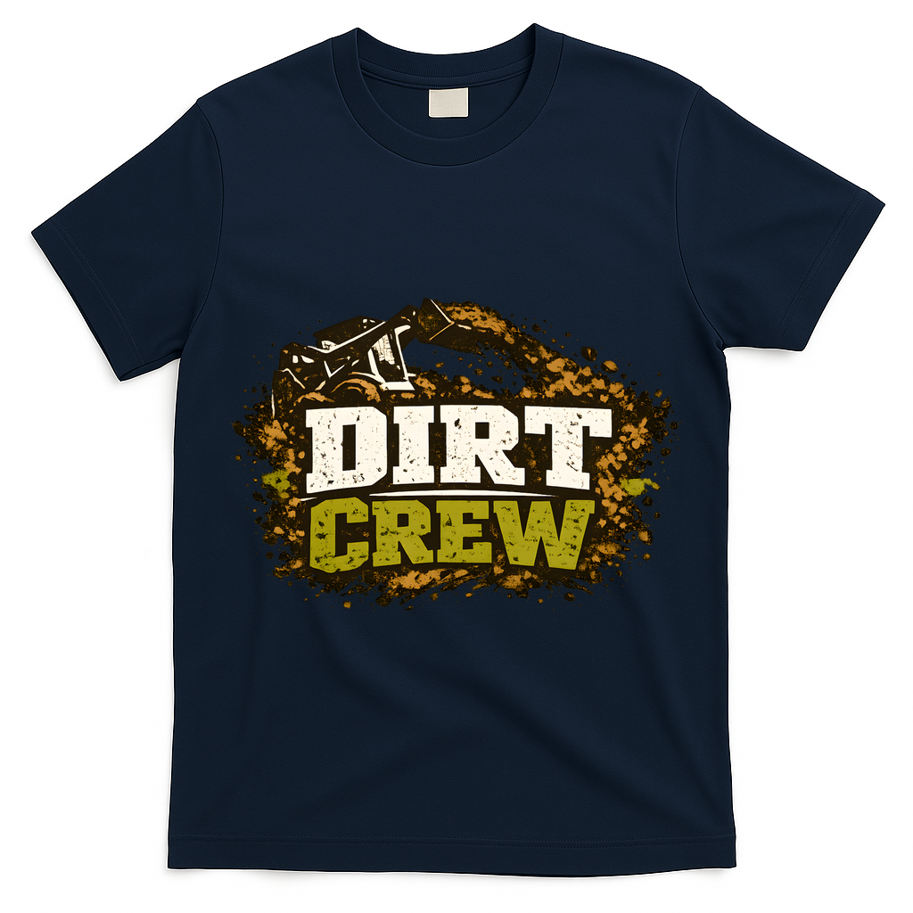 Dirt Crew Lawncare Landscape Business Logo T-Shirt