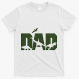 Dinosaur Dad Father's Day T-Shirt - White