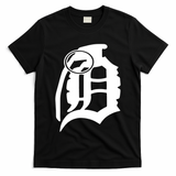 Detroit English D Grenade Michigan Logo T-Shirt