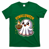 Diwalloween Diwali Halloween Fun Boo Ghost Lantern Deepavali T-Shirt - Irish Green