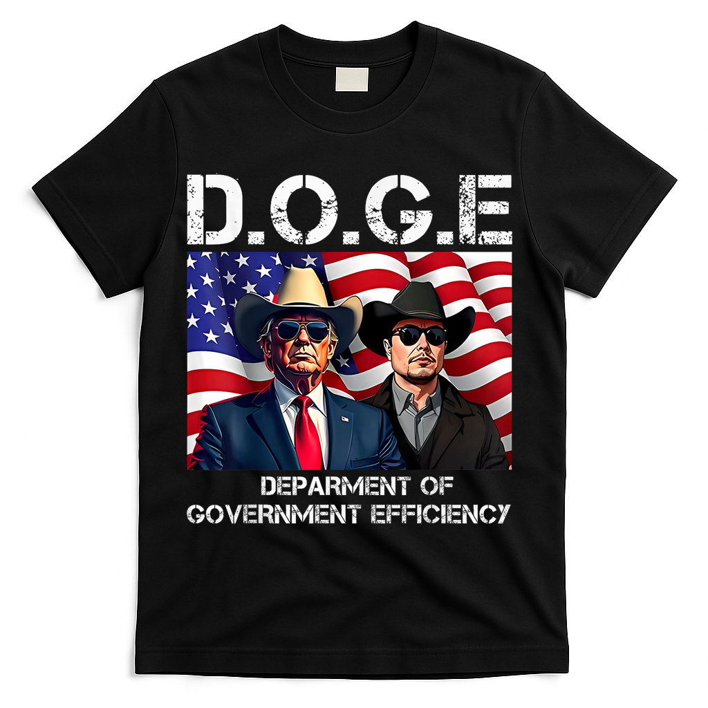 D.O.G.E Department Of Government Efficiency T-Shirt - Black