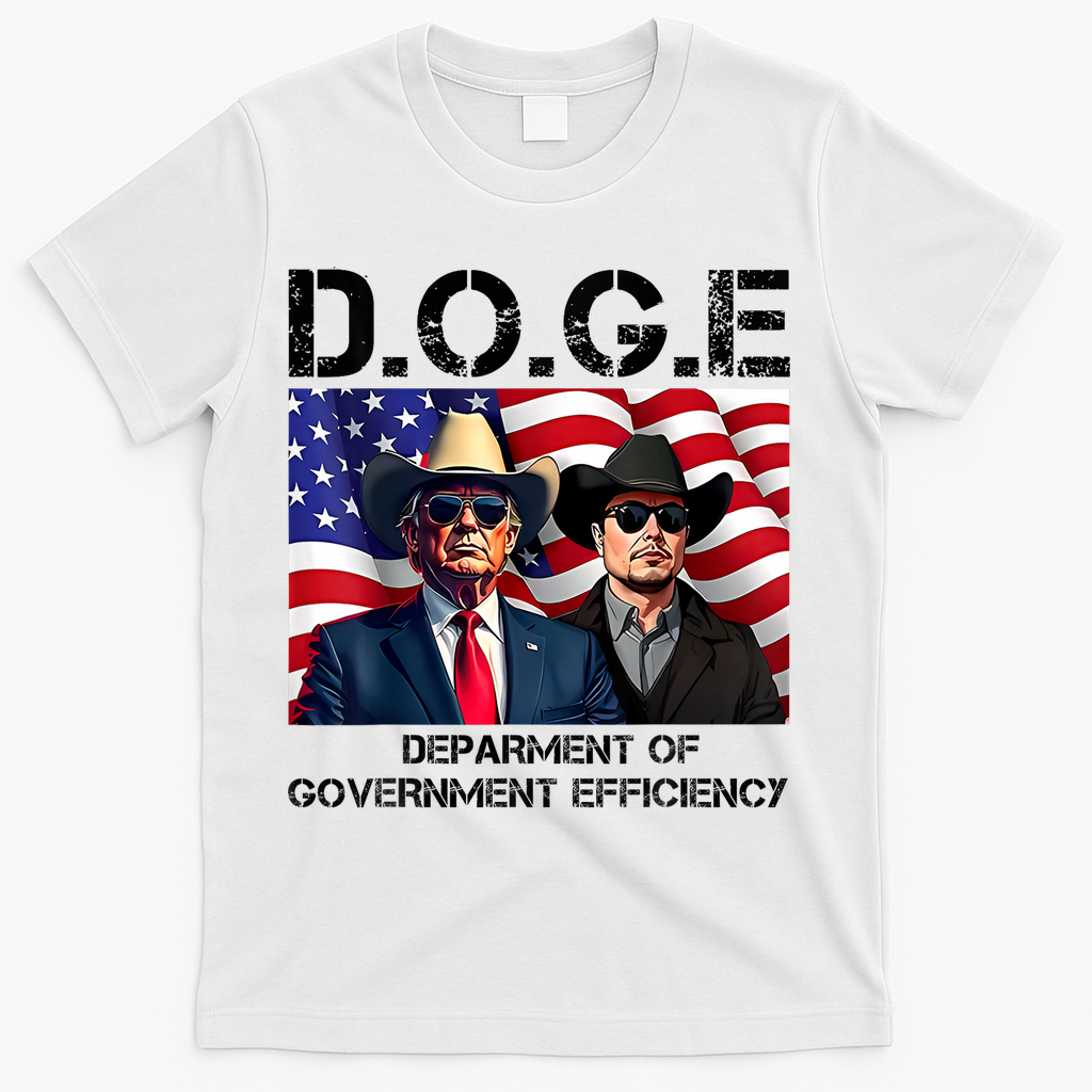 D.O.G.E Department Of Government Efficiency T-Shirt - White
