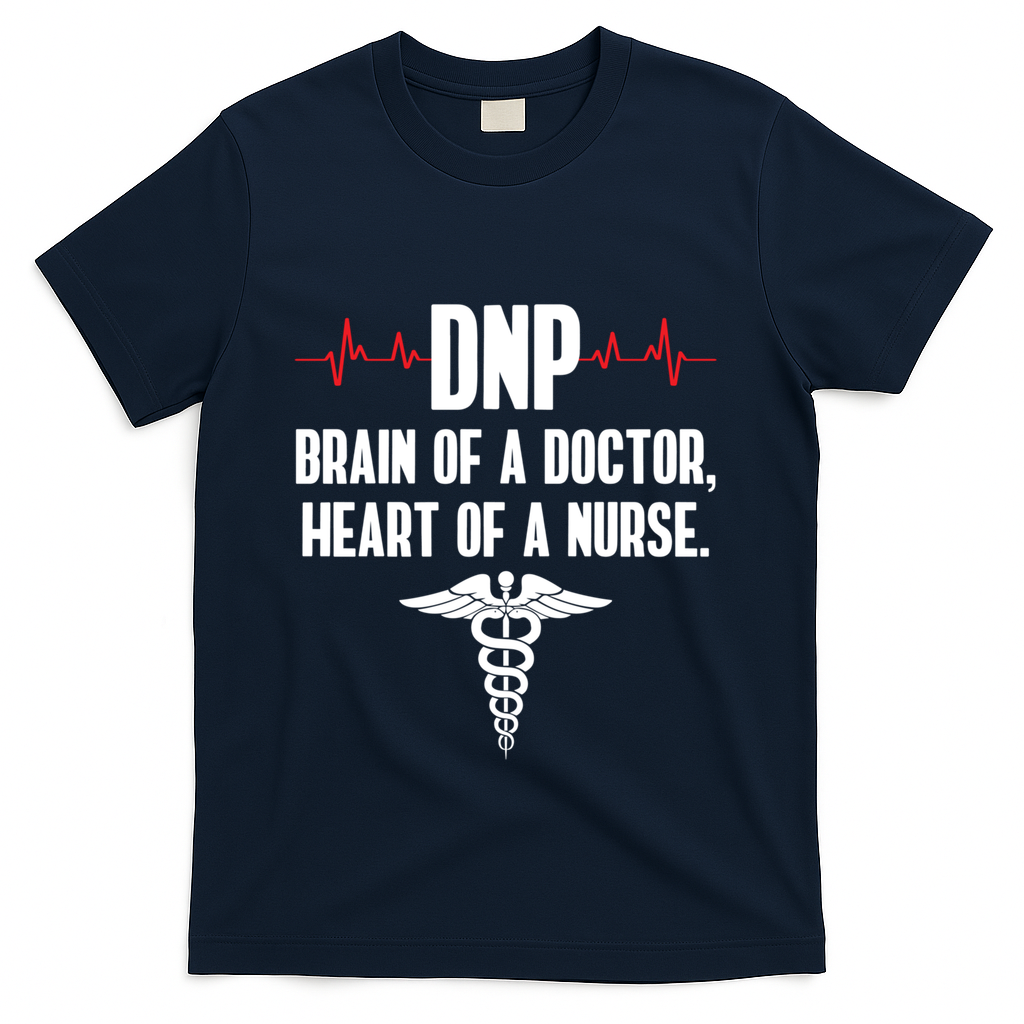 Dnp Doctor Of Nursing Practice Brain Rn Nurse Da1 Gift T-Shirt - Navy
