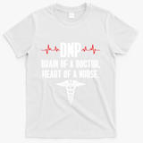 Dnp Doctor Of Nursing Practice Brain Rn Nurse Da1 Gift T-Shirt - White