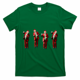 Dancing Donald Trump Santa Christmas Dance T-Shirt - Irish Green