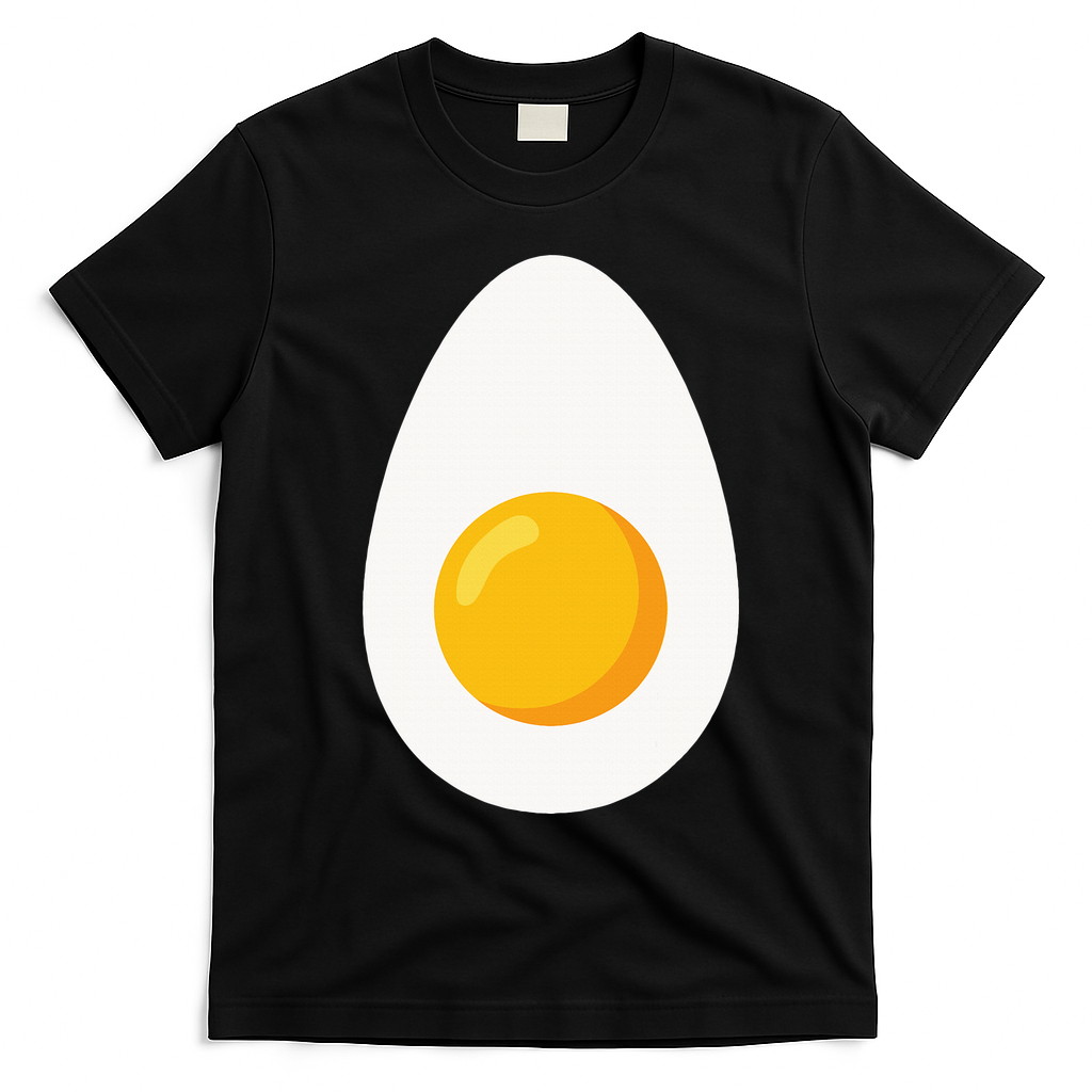 Deviled Egg Costume Funny Halloween Egg Costume T-Shirt - Black