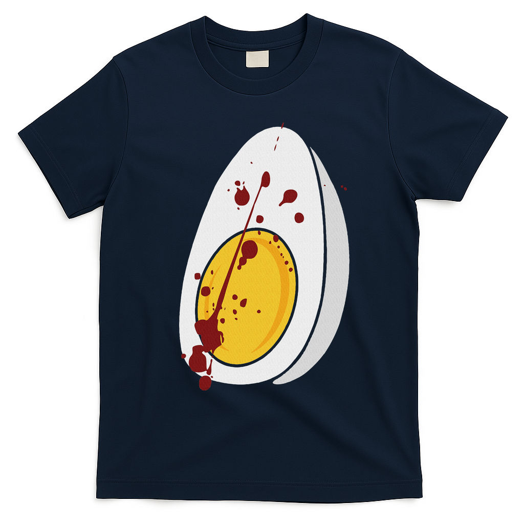Deviled Egg Costume Halloween Item T-Shirt - Navy Blue