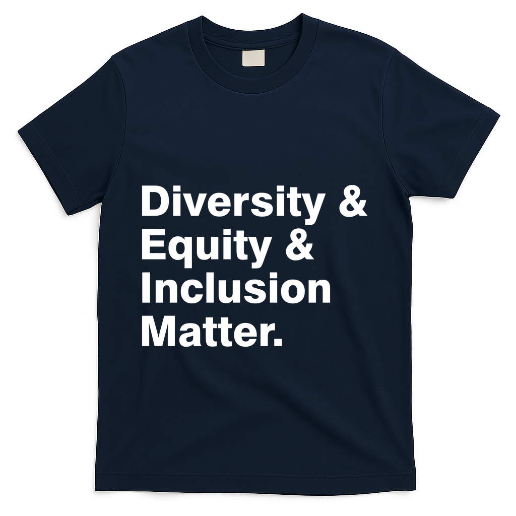 Diversity Equity Inclusion Matter T-Shirt - Navy