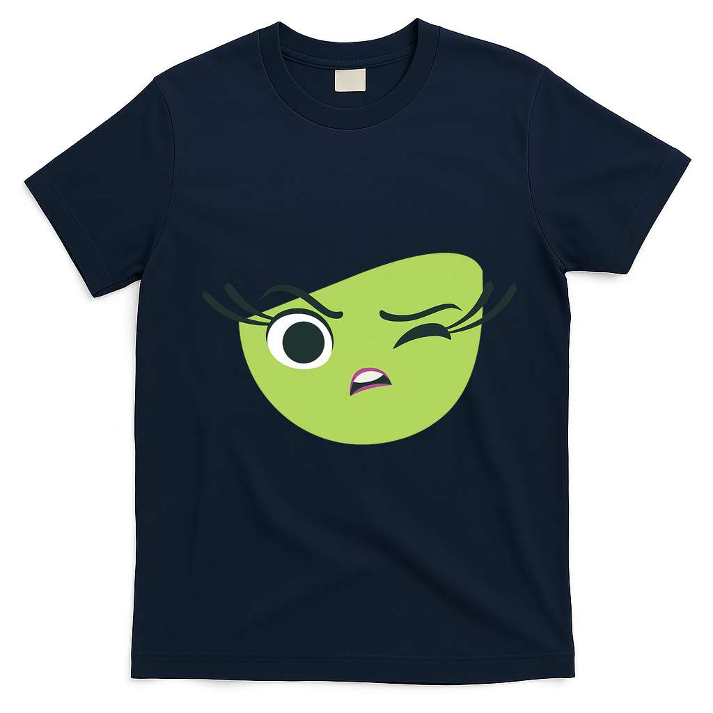 Disgust Face Halloween Costume T-Shirt - Navy Blue