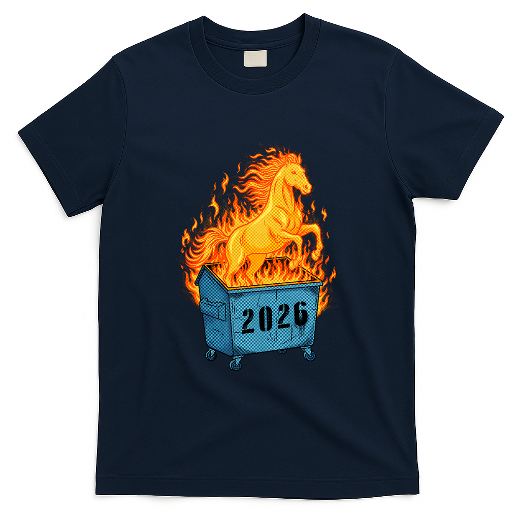 Dumpster Fire Horse - Navy