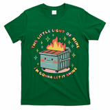 Dumpster Fire Light I'm Gonna Let It Shine Halloween T-Shirt - Irish Green