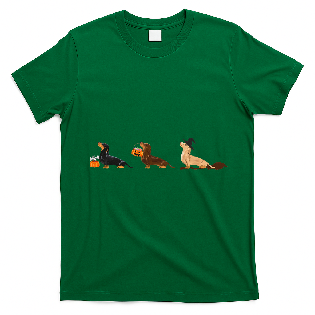 Dachshund Halloween Halloween Dachshund  T-Shirt - Irish Green