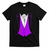 Dracula Halloween Tuxedo Costume Funny Party T-Shirt - Black