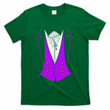 Dracula Halloween Tuxedo Costume Funny Party T-Shirt - Irish Green