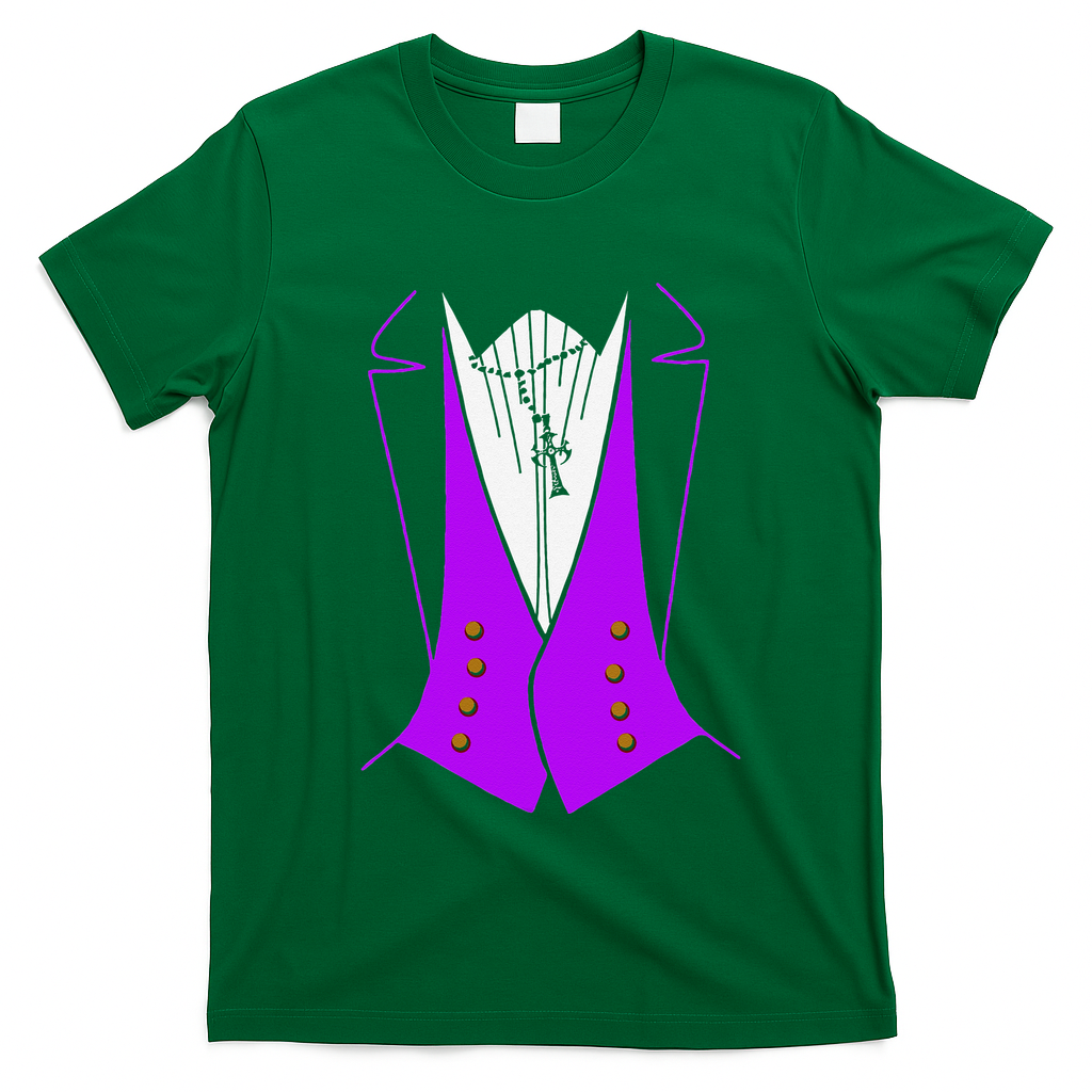 Dracula Halloween Tuxedo Costume Funny Party T-Shirt - Irish Green