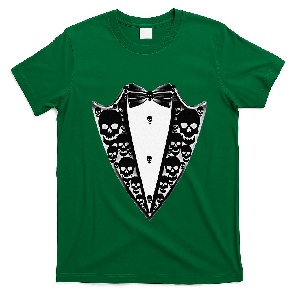 Dracula Halloween Tuxedo Costume Vlad Tepes T-Shirt - Irish Green