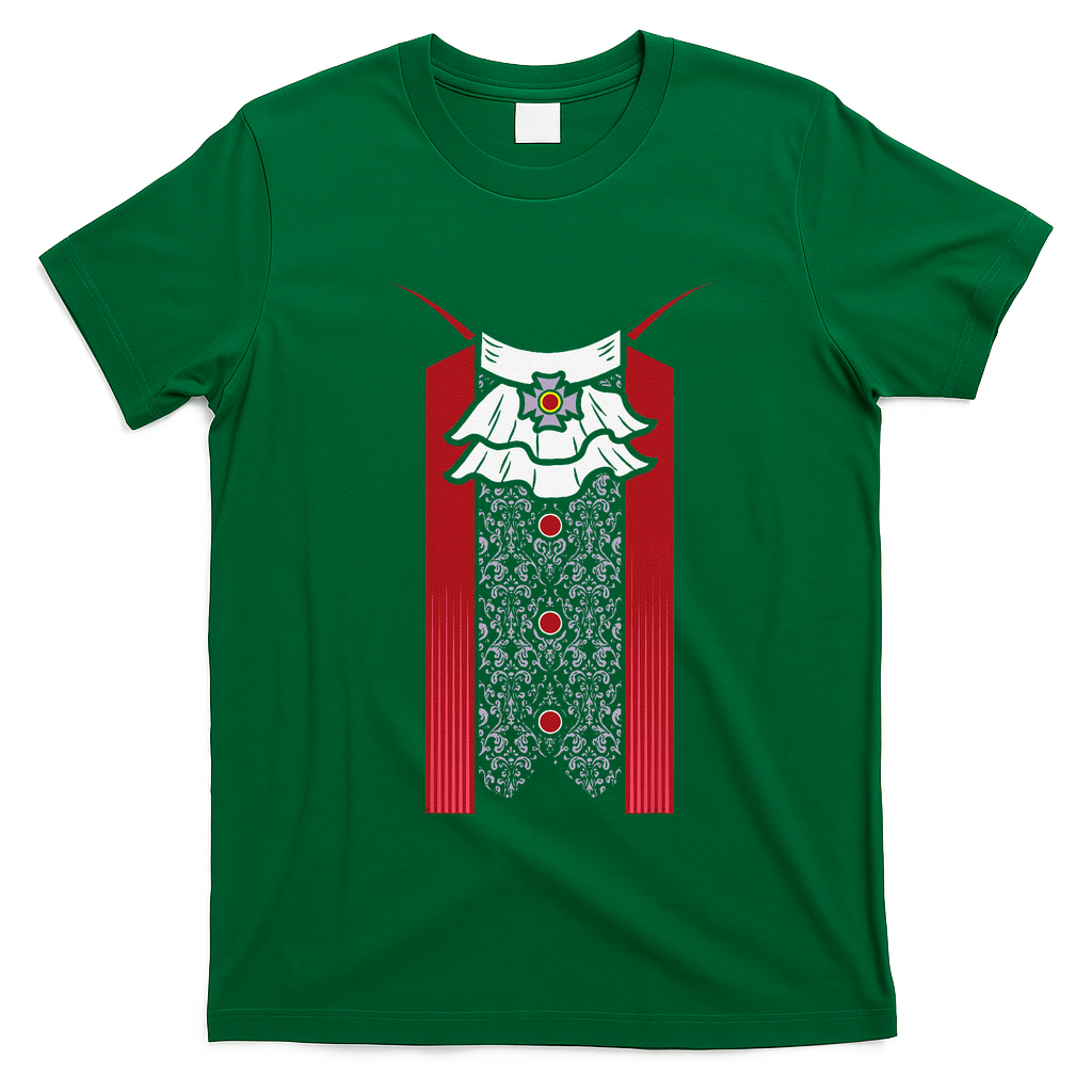 Dracula Halloween Tuxedo Vlad Tepes Costume V2 T-Shirt - Irish Green