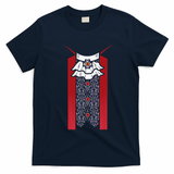 Dracula Halloween Tuxedo Vlad Tepes Costume V2 T-Shirt - Navy Blue