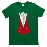 Dracula Halloween Tuxedo Vlad Tepes Costume T-Shirt - Irish Green