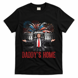 Daddys Home White House President Donald Trump T-Shirt - Black