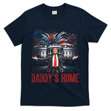 Daddys Home White House President Donald Trump T-Shirt - Navy
