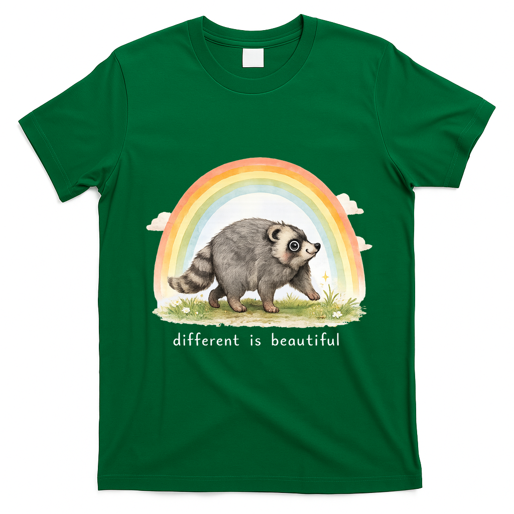 Different Is Beautiful Jimothy Viral Meme T-Shirt - Irish Green