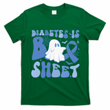 Diabetes Is Boo Sheet Halloween Diabetes Awareness T-Shirt - Irish Green