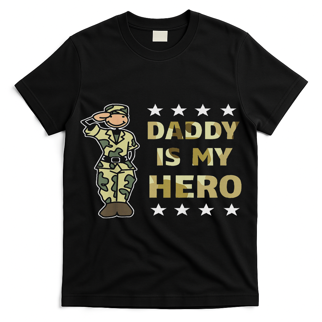 Daddy Is My Hero Military T-Shirt