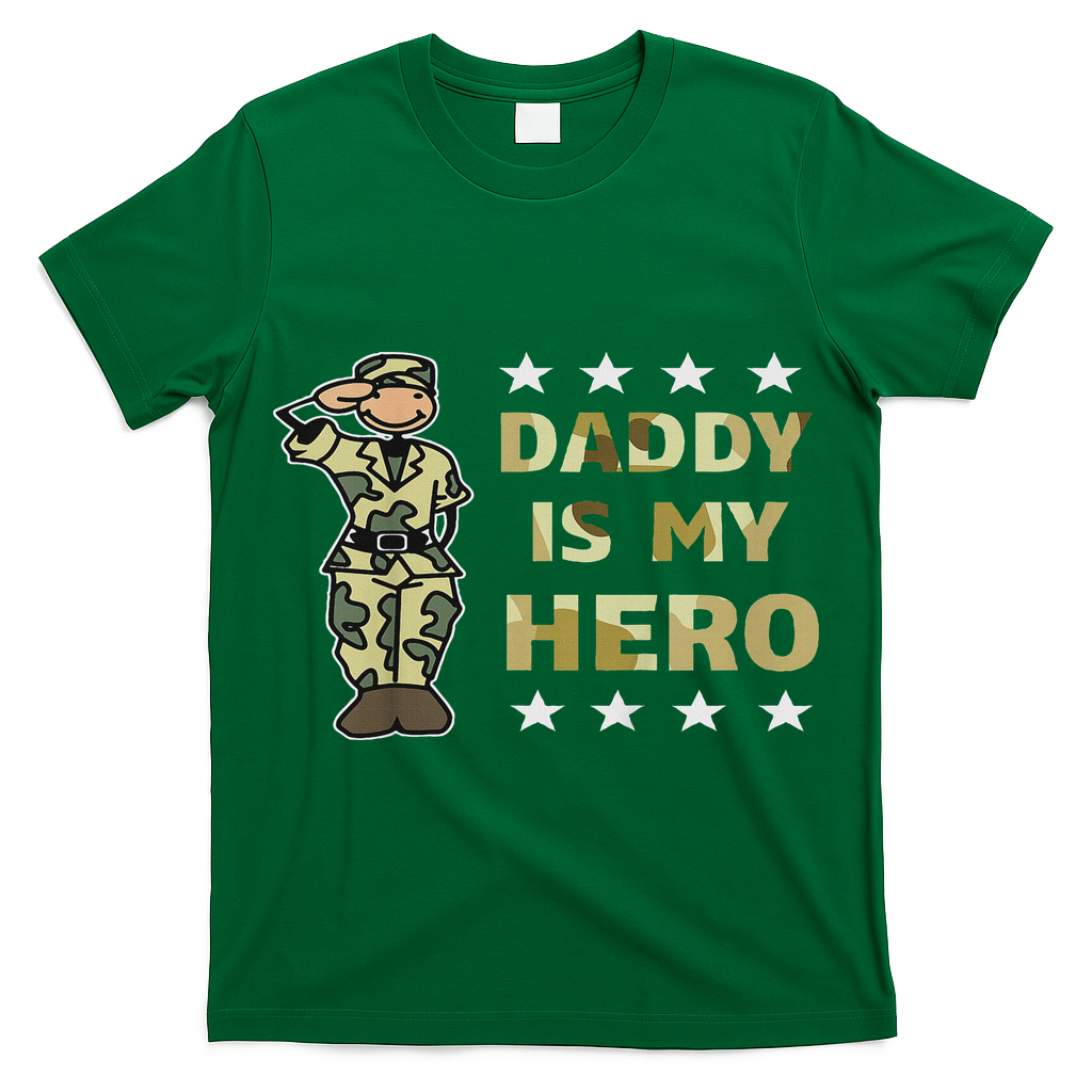 Daddy Is My Hero Military T-Shirt