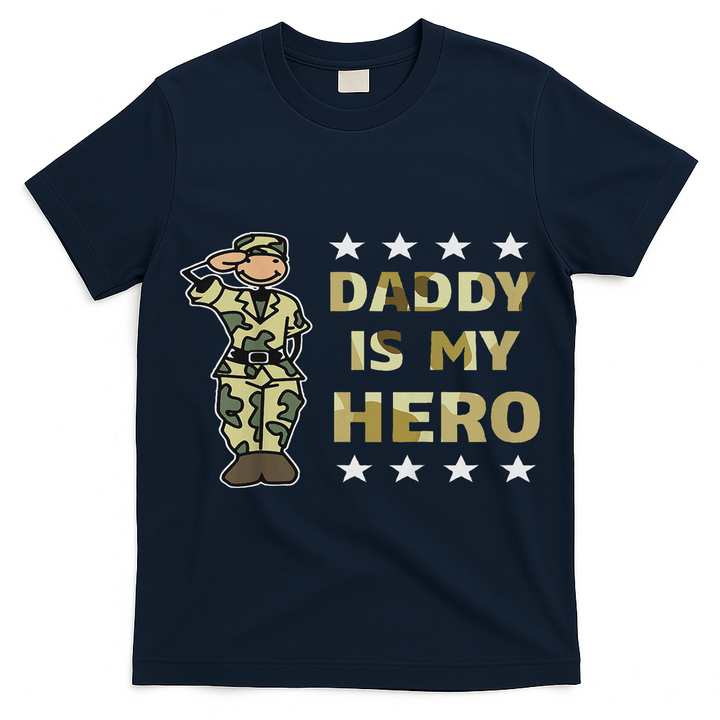 Daddy Is My Hero Military T-Shirt