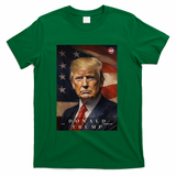 Donald J Trump 45th President Of The United States Portrait T-Shirt - Green