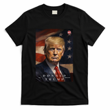 Donald J Trump 47th President Of The United States Portrait T-Shirt - Black