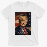 Donald J Trump 47th President Of The United States Portrait T-Shirt - White