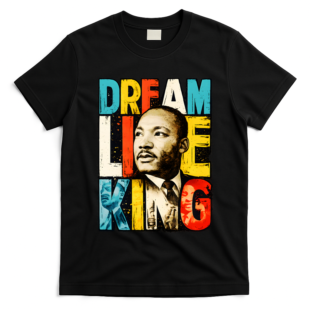 Dream Like King Black History Month Martin Luther King Day T-Shirt