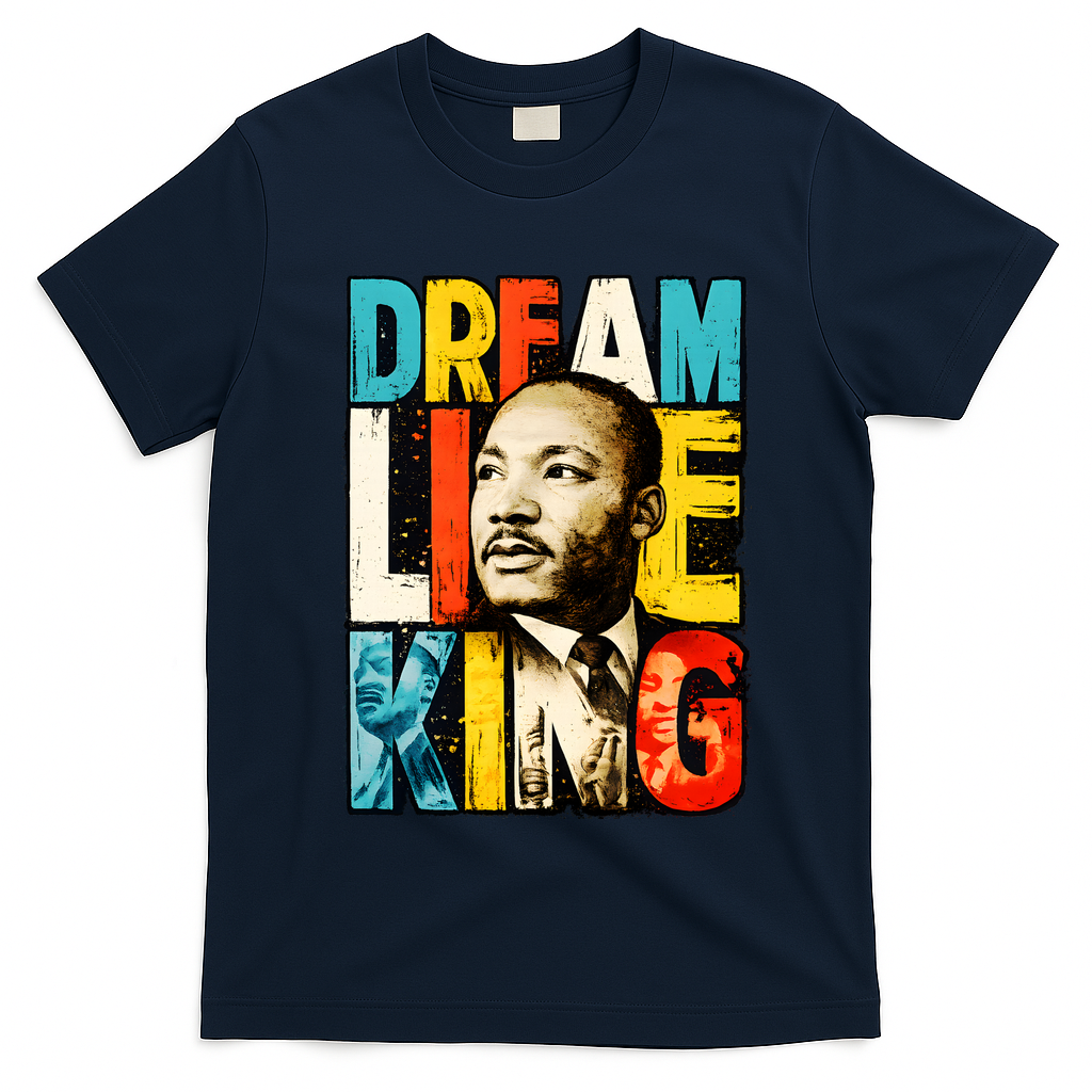 Dream Like King Black History Month Martin Luther King Day T-Shirt