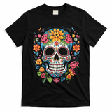 De Los Muertos Day Of The Dead Sugar Skull Halloween T-Shirt - Black