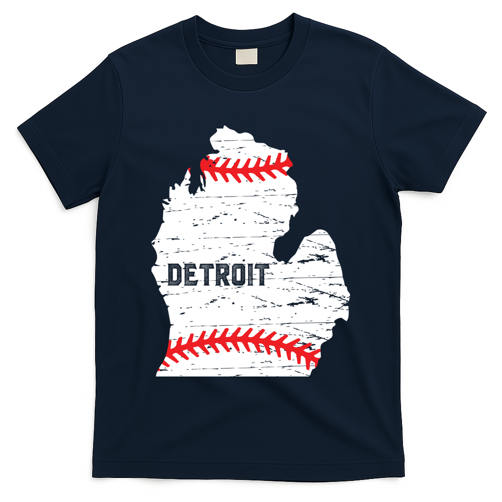 Detroit Michigan Baseball T-Shirt