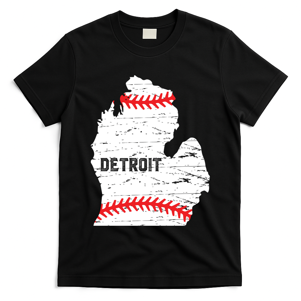 Detroit Michigan Baseball T-Shirt