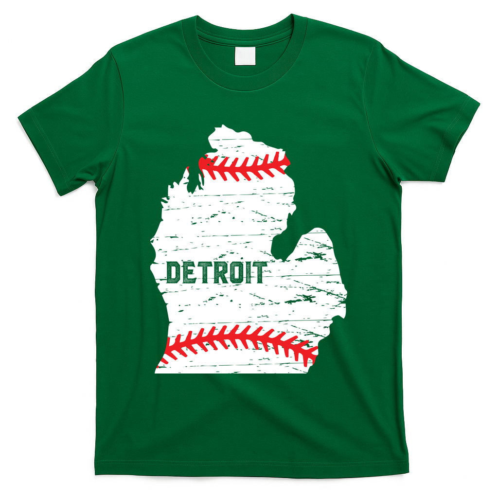 Detroit Michigan Baseball T-Shirt